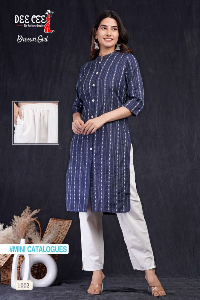 Deecee Brown Regular Kurti With Bottom Catalog